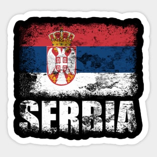 Serbia Flag Serbian Flag Sticker